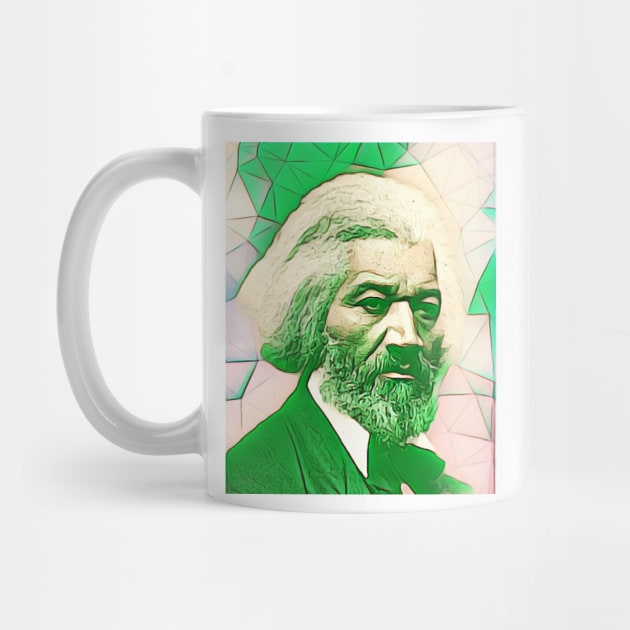 Frederick Douglass Green Portrait | Frederick Douglass Artwork 6 by JustLit